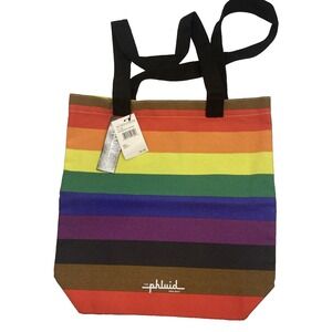 New Nordstrom The Phluid Project 15" Rainbow Pride Tote Bag Gender-Free Fashion